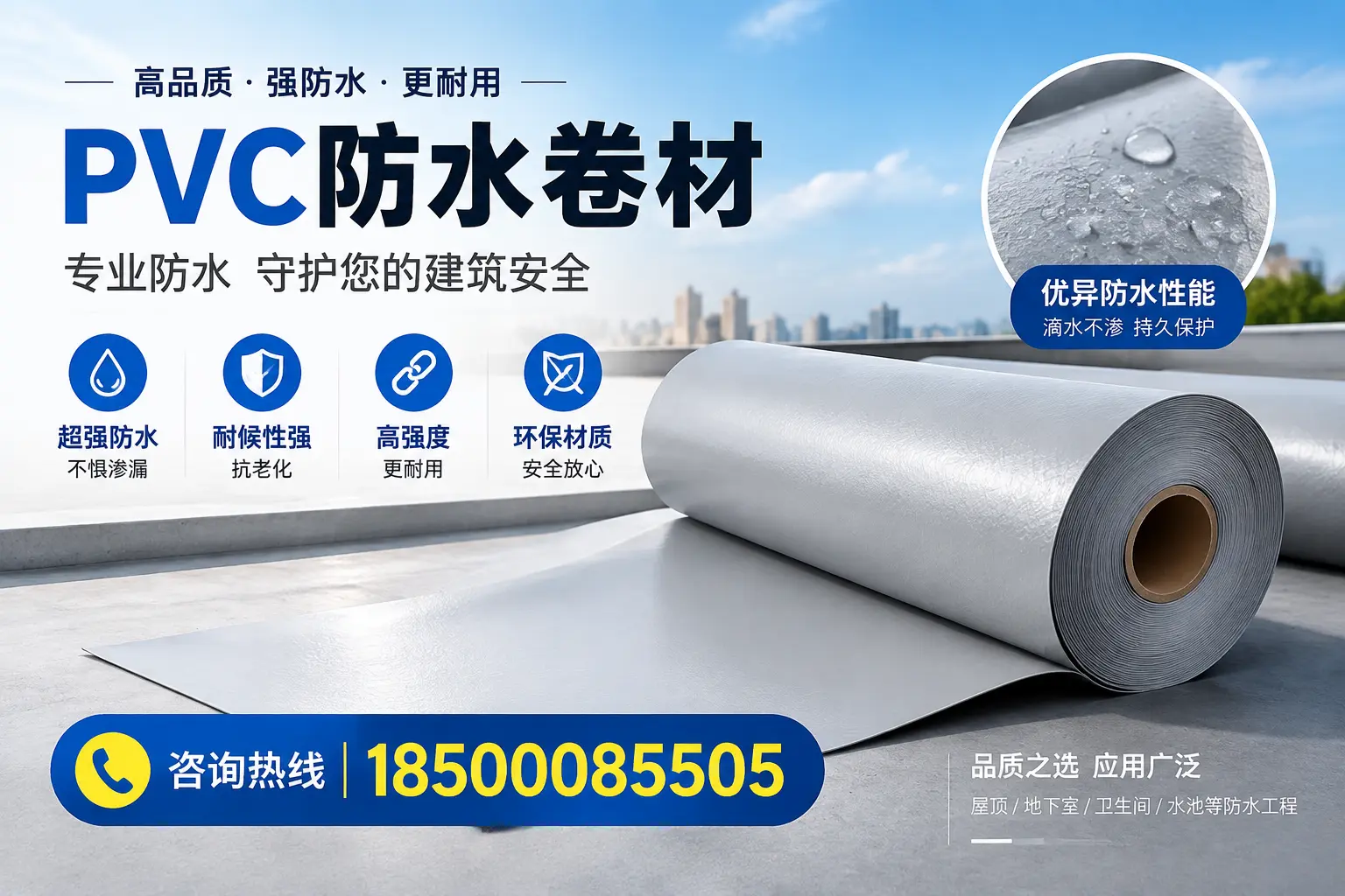 仙桃地区pvc防水卷材的市场现状与发展趋势